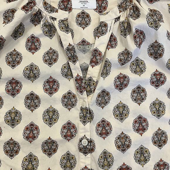 UNTUCKit Carrie Cream Patterned Blouse - Picture 16 of 16